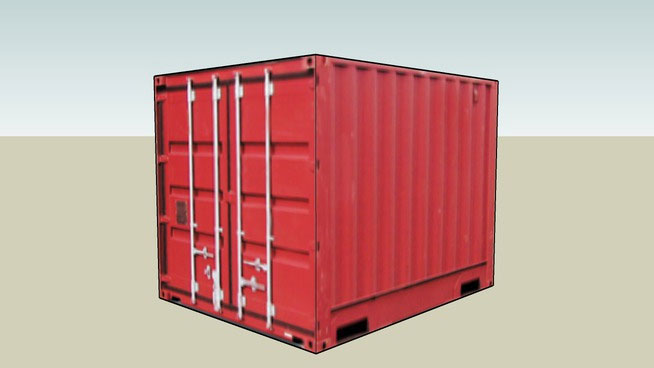 Sketchup model - 10 Foot Closed Storage Container