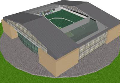 Industrial Themed Soccer Stadium