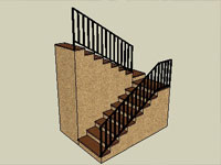 Staircase in SketchUp