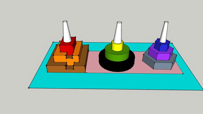 Sketchup model - Childs Stacking Toy