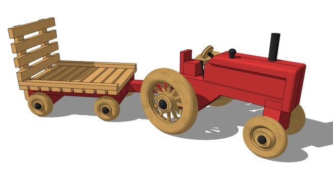 Sketchup model - Hay Wagon Toy