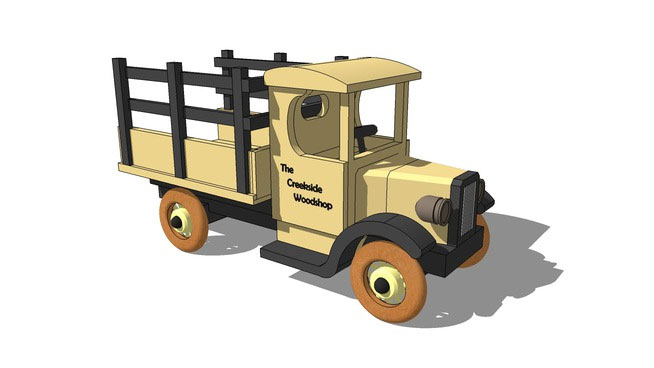 Sketchup model - Toy Farm Truck
