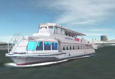 Ship Moskva Transporting