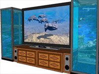 Television and Aquarium in SketchUp
