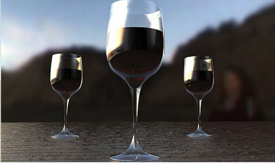 Sketchup model - Wine glass